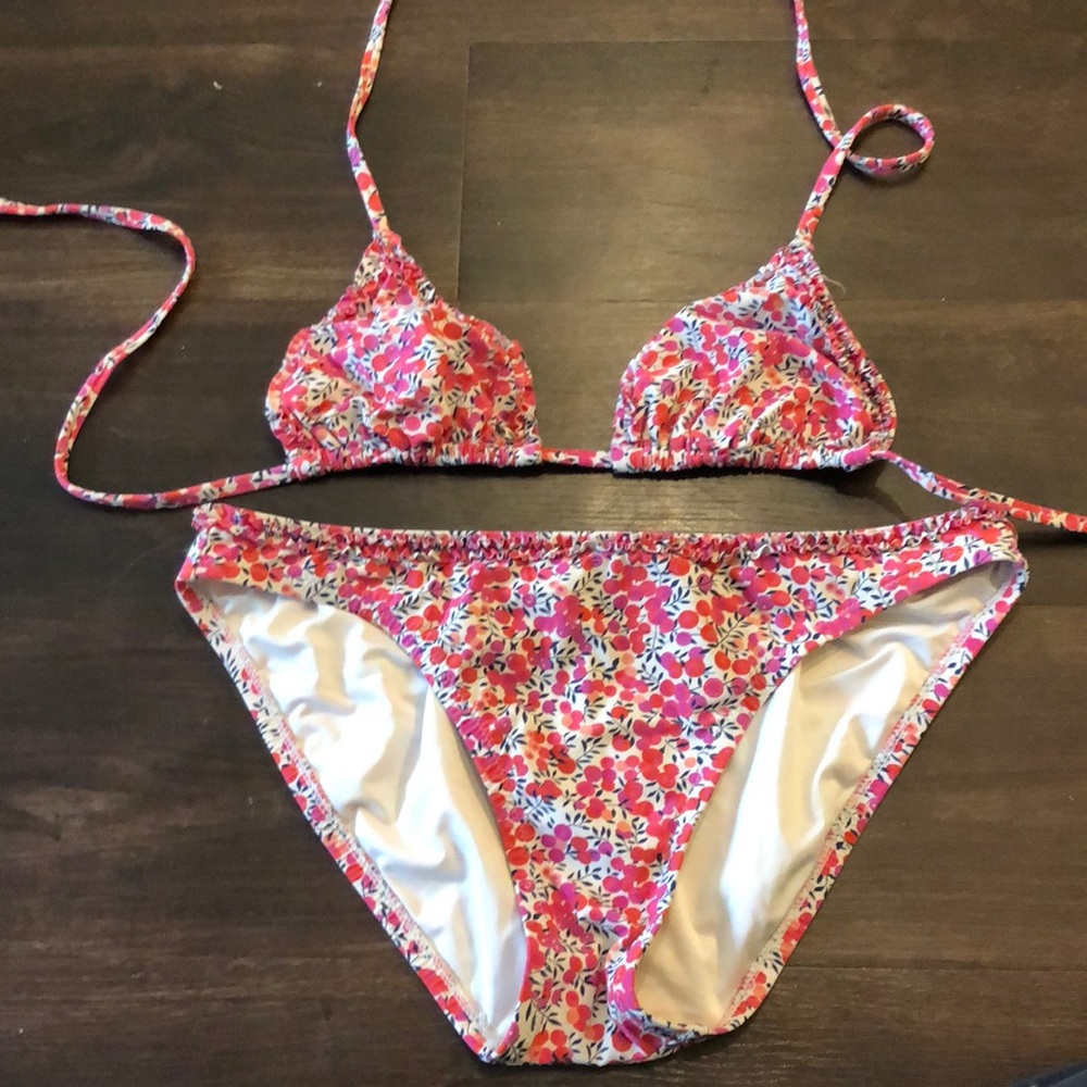 J. Crew Liberty Print bikini